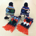 Kids Children Winter Earmuff Warm Scarf Hat Set Knitted Scarf (SK421S)